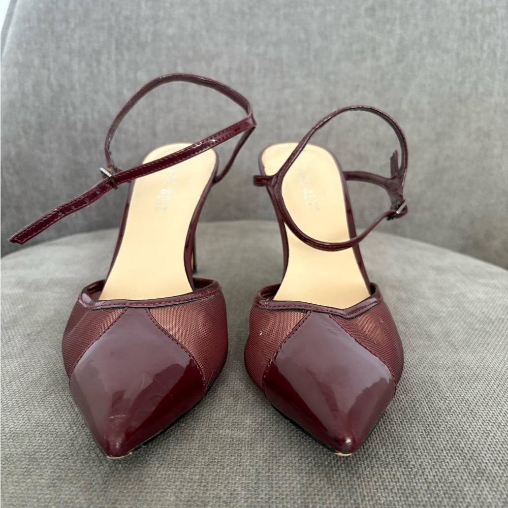 Nine West Elegant Burgundy Heels
